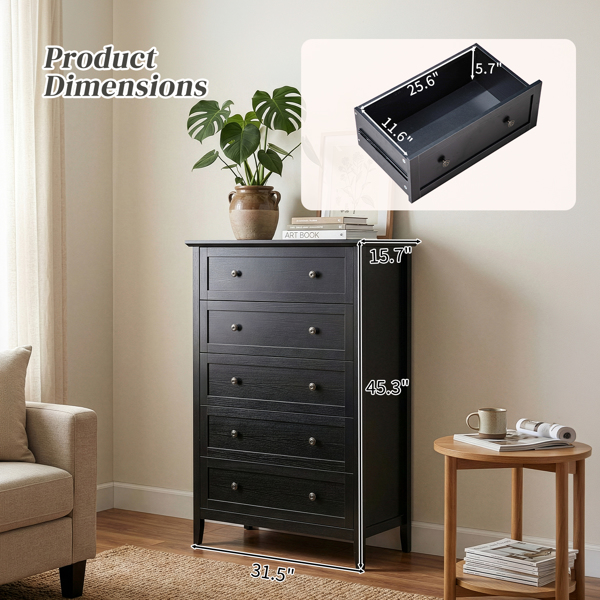 黑色浮雕（SG017FD） P2 刨花板+密度板 三胺 80*40*115cm  拼框 双把手五抽 抽屉柜-10