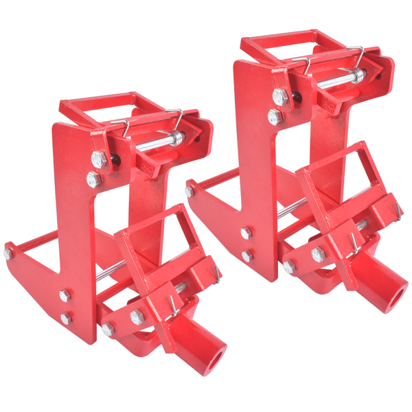 木墙千斤顶 2Pack Cast Iron Wall Jack, 1000 lbs Capacity, Portable Wall Jacks Replacement for Framing Lifting Wall Beams Use with 1.5'' x 3.5'' Fir Poles Or 1'' Od Steel Pipe,Red-4