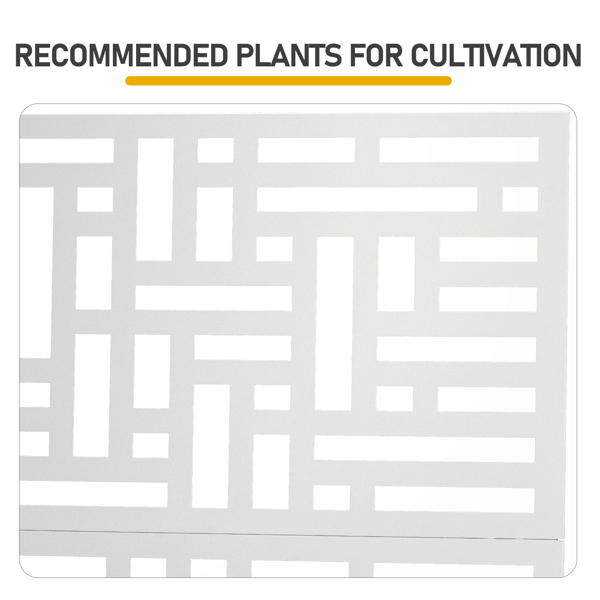 91.5*38*180CM  3层网格拆装式铁花架种植筐 白色 铁种植-4