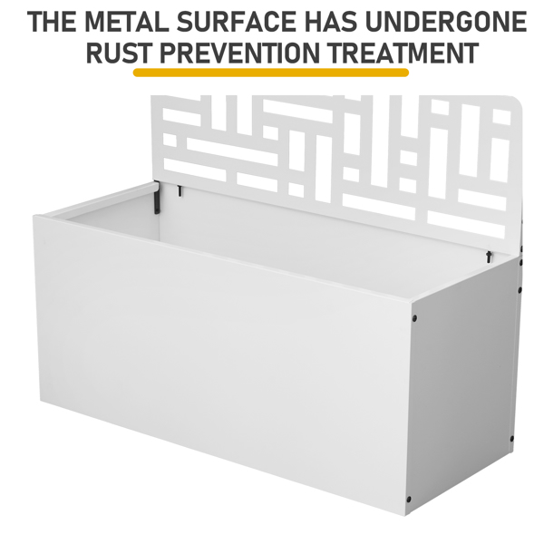 91.5*38*180CM  3层网格拆装式铁花架种植筐 白色 铁种植-5