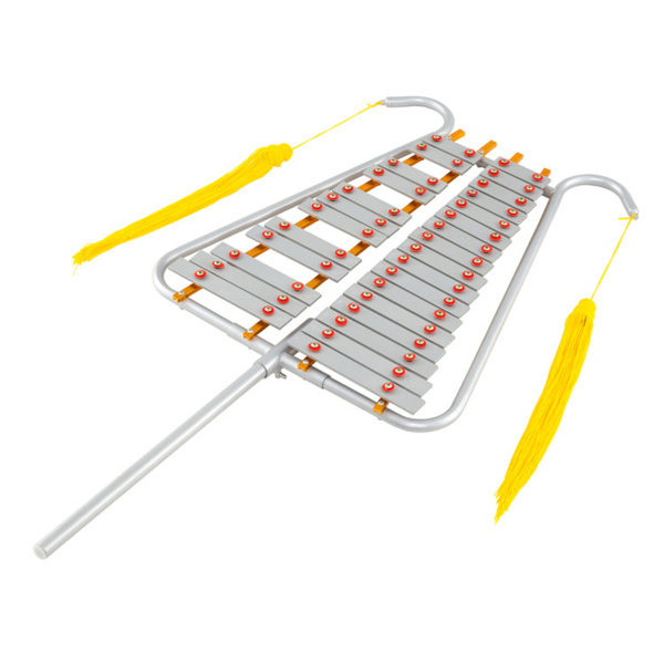 29键行进钟琴银色铝制C5-A7调音，长度可调，带琴槌和皮带-2