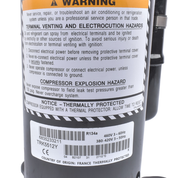 制冷压缩机 New Refrigeration Compressor Kompresor Pendingin OE# TRK5512Y Voltage 380V-9