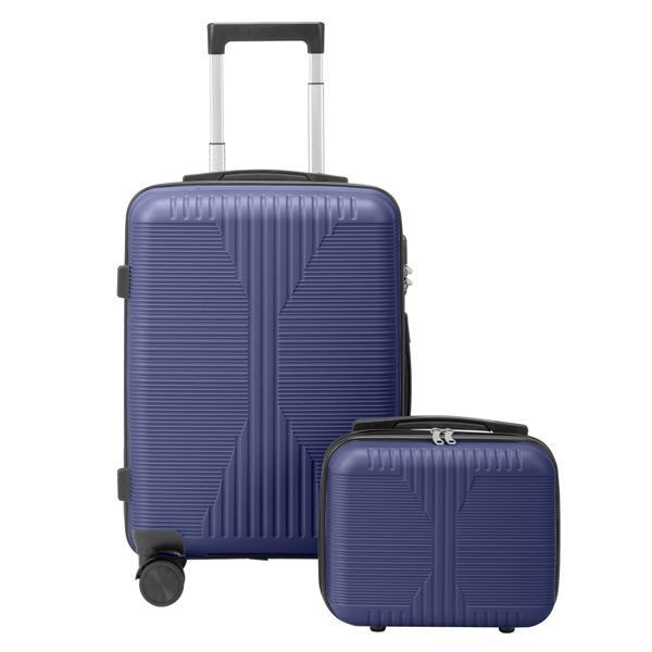 非TSA海关锁二合一 PP拉杆箱 12in 20in PP 藏青色-11