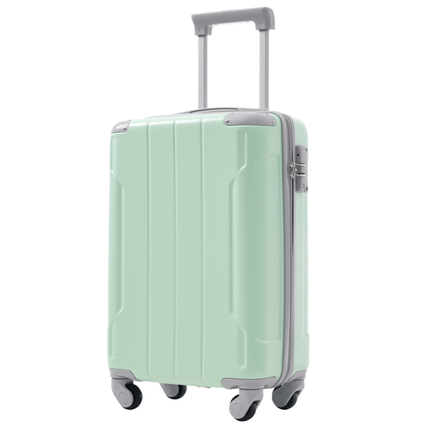 20英寸登机箱三件套，带万向轮，轻便硬壳ABS材质，适合短途旅行和商务出行-9