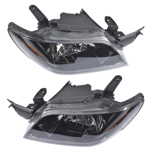 大灯 Pair Headlight Headlamp Left + Right Replacement for Mitsubishi Outlander LS/XLS 2003-2006 MN133515 MN133516-4