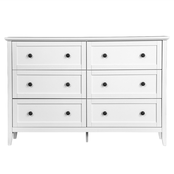 白色浮雕（SG014FD ） P2 刨花板+密度板 三胺 120*40*80cm 拼框 双排双把手六抽 抽屉柜-12