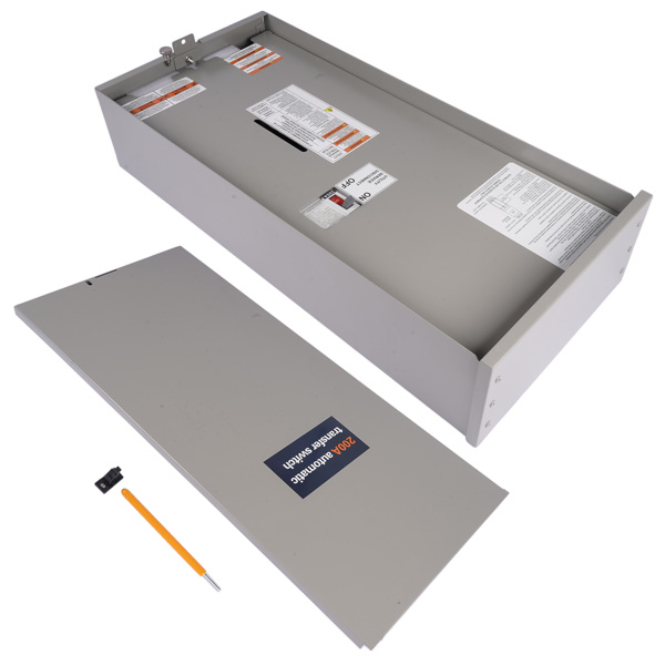 自动转换开关 200 Amp 120/240V Single Phase Generator Automatic Transfer Switch Replacement for Generac RXSW200A3 for Indoor/Outdoor Use,NEMA 3R Aluminum Enclosure, Power Management Compatible-7