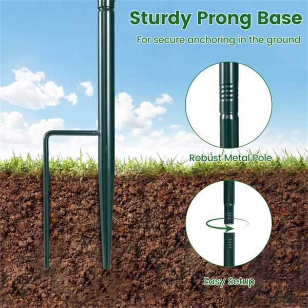 防松鼠立式喂鸟器，4个喂食口，采用重型金属和PC结构-10