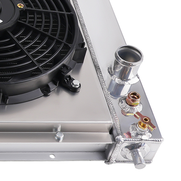 适用于雪佛兰S10/Blazer/GMC Jimmy 4.3L 1996-2005的带风扇的三排冷却散热器-6