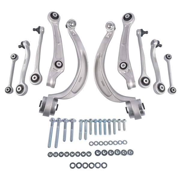 控制臂套组 10PCS Front Control Arm Kit Replacement for Audi A4 A5 S4 S5 RS5 2.0L L4 2011-2016 8K0407693S 8K0407505A RC-2025-6