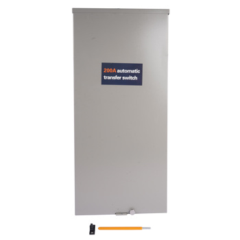 自动转换开关 200 Amp 120/240V Single Phase Generator Automatic Transfer Switch Replacement for Generac RXSW200A3 for Indoor/Outdoor Use,NEMA 3R Aluminum Enclosure, Power Management Compatible