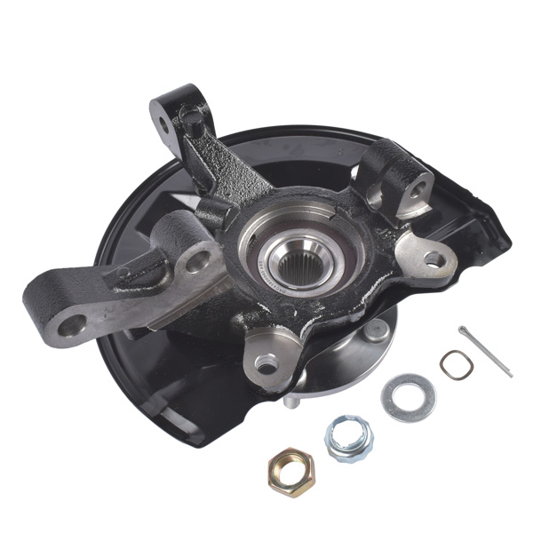 转向节总成 Steering Knuckle & Hub Bearing Front Right Replacement for Mitsubishi Outlander Sport 07-18-6