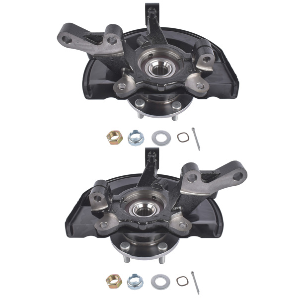 转向节总成 2x Front LH & RH Steering Knuckle & Hub Bearing Replacement for Mitsubishi Outlander 2007-18-2
