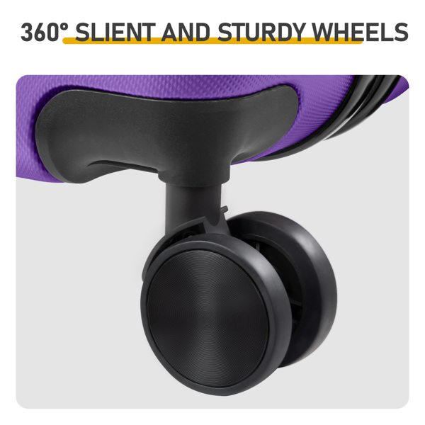 三合一竖纹磨砂箱壳非TSA海关锁28寸拆卸轮 ABS拉杆箱 20in 24in 28in ABS 全配色紫色-7