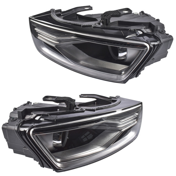大灯 2X Headlight Driver + Passenger Side Replacement for Audi Q3/Q3 Quattro 2016-2018 Models 8U0941043E 8U0941044E-3