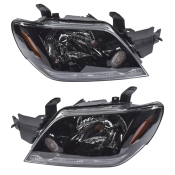 大灯 Pair Headlight Headlamp Left + Right Replacement for Mitsubishi Outlander LS/XLS 2003-2006 MN133515 MN133516