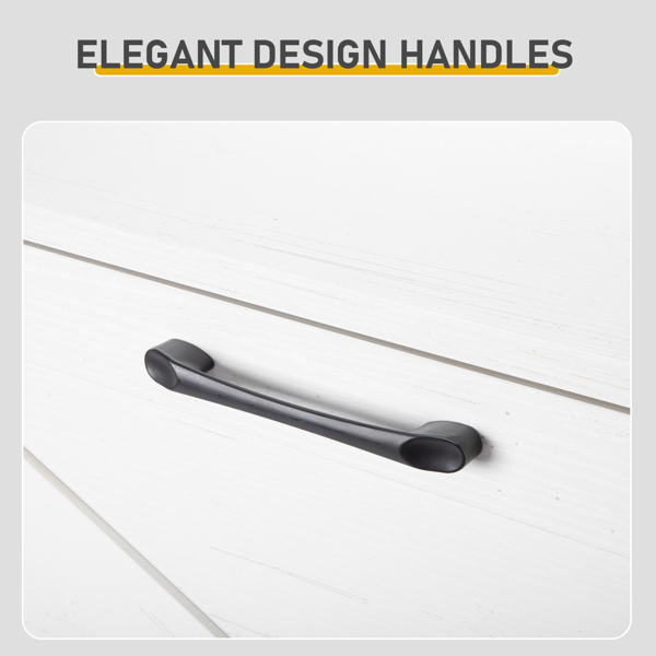 谷仓门3翻斗柜顶部有挡板 鞋柜 刨花板 80*24*145cm 做旧白-9