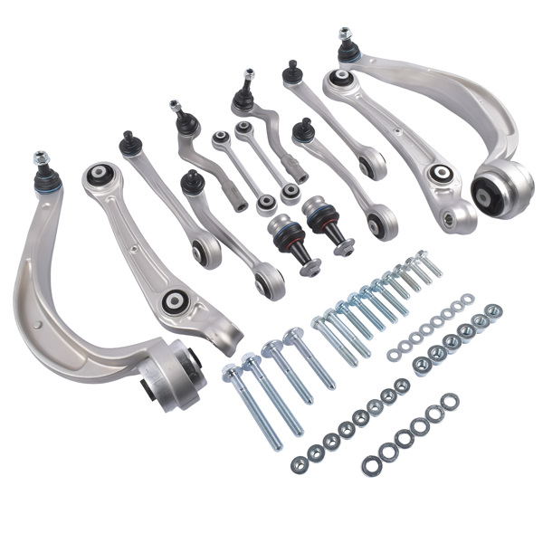 控制臂套组 14Pack Front Control Arm Kit Replacement for Audi A4 A5 S4 S5 RS5 2.0L L4 2011-2016 8K0407693S 8K0407694S 8K0407151B RC-2025-2