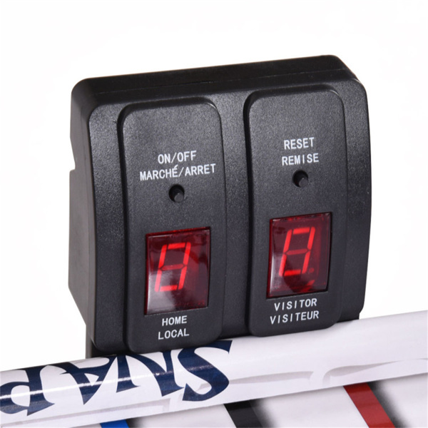 42英寸室内空气曲棍球游戏桌，易于组装和清洁，LED/手动记分器稳定结构-10