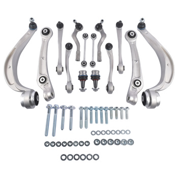 控制臂套组 14Pack Front Control Arm Kit Replacement for Audi A4 A5 S4 S5 RS5 2.0L L4 2011-2016 8K0407693S 8K0407694S 8K0407151B RC-2025