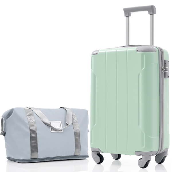 20英寸登机箱三件套，带万向轮，轻便硬壳ABS材质，适合短途旅行和商务出行-11