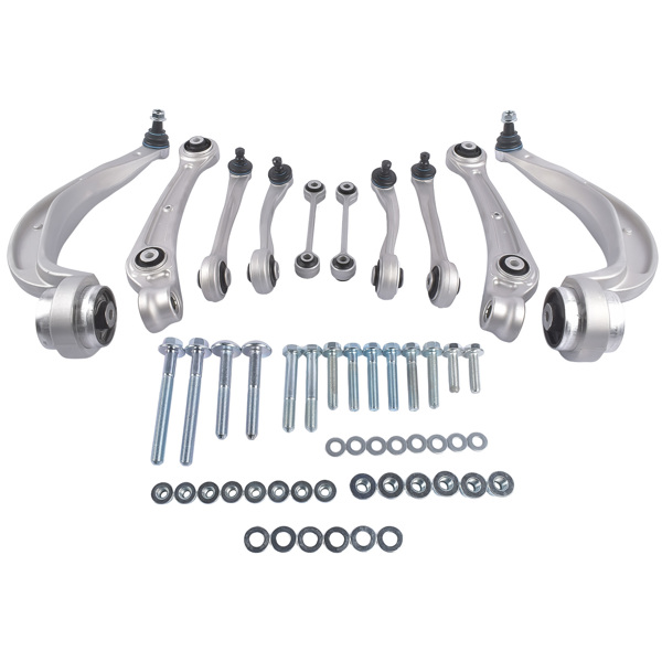 控制臂套组 10PCS Front Control Arm Kit Replacement for Audi A4 A5 S4 S5 RS5 2.0L L4 2011-2016 8K0407693S 8K0407505A RC-2025-2
