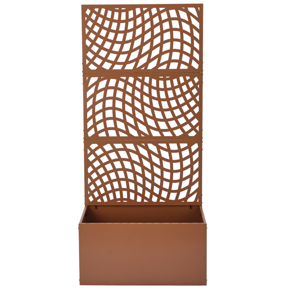 80*40*180cm 3层S型网格拆装款 带种植框  棕色 铁种植-3