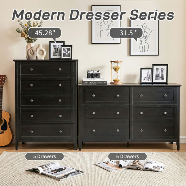 黑色浮雕（SG017FD） P2 刨花板+密度板 三胺 120*40*80cm 拼框 双排双把手六抽 抽屉柜-2