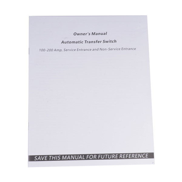 自动转换开关 200 Amp 120/240V Single Phase Generator Automatic Transfer Switch Replacement for Generac RXSW200A3 for Indoor/Outdoor Use,NEMA 3R Aluminum Enclosure, Power Management Compatible-8