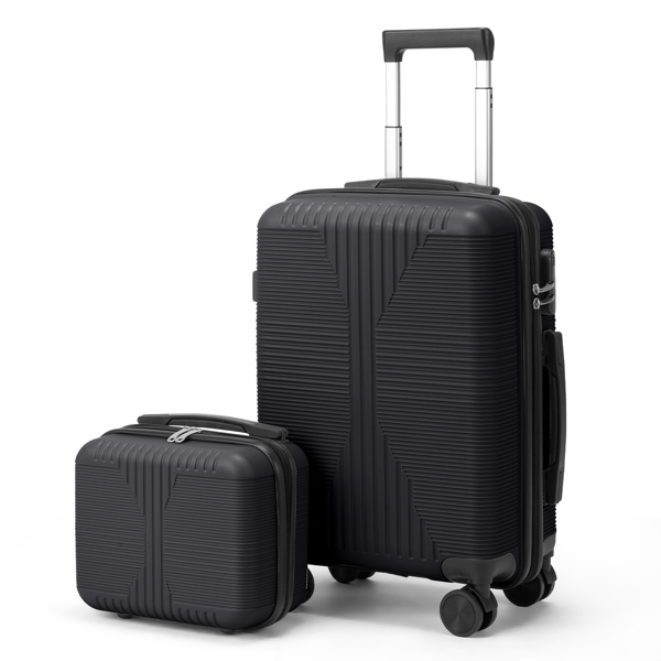 非TSA海关锁二合一 PP拉杆箱 12in 20in PP 黑色-13