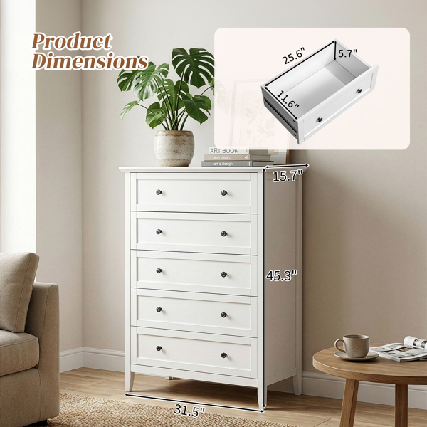 白色浮雕（SG014FD ） P2 刨花板+密度板 三胺 80*40*115cm  拼框 双把手五抽 抽屉柜-9