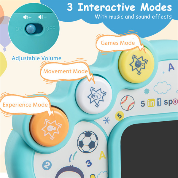 五合一幼儿体育活动中心，带篮球篮球篮球高尔夫，18个月+-7