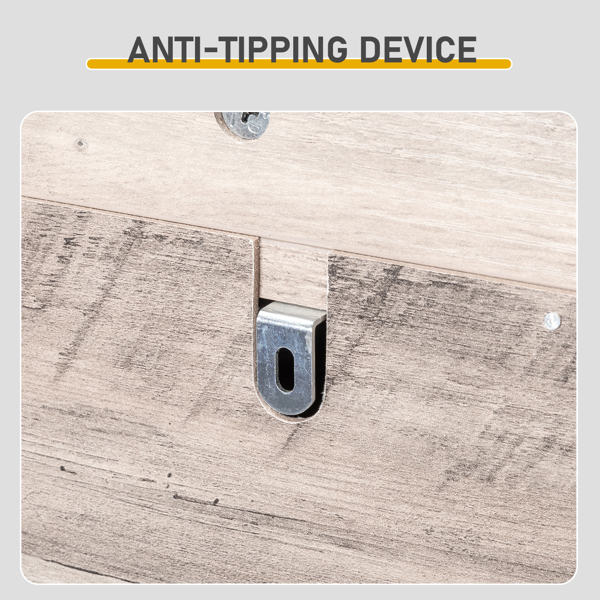 谷仓门3翻斗柜顶部有挡板 鞋柜 刨花板 80*24*145cm 水洗灰-11