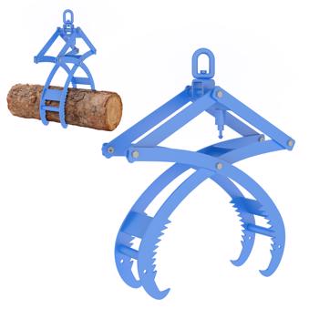 20英寸拖拉机用自动原木夹，重型四爪式伐木夹，带自动锁定和360°旋转挂钩，承重2000磅，适用于ATV、滑移装载机和叉车。--不支持self-pick up且不支持指定仓库发货