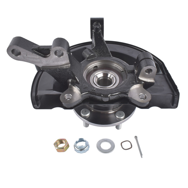 转向节总成 Steering Knuckle & Hub Bearing Front Right Replacement for Mitsubishi Outlander Sport 07-18-2