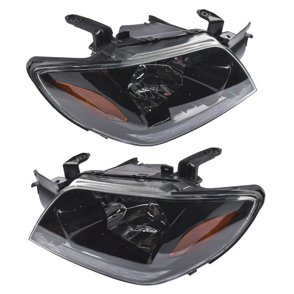 大灯 Pair Headlight Headlamp Left + Right Replacement for Mitsubishi Outlander LS/XLS 2003-2006 MN133515 MN133516-3