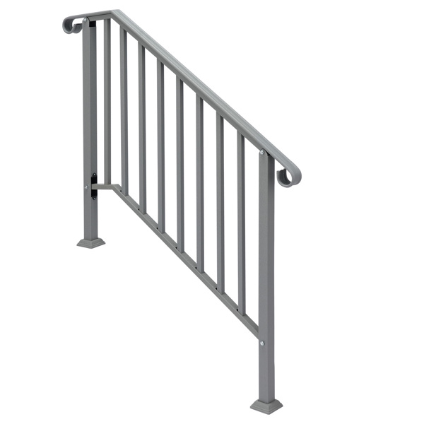 银色 3阶 庭院楼梯扶手-1