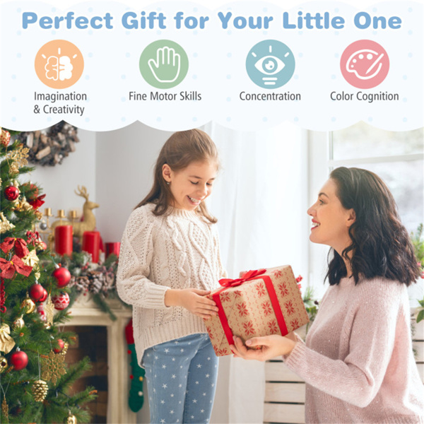 64件积木套装，适合18个月以上的幼儿，不含BPA的PP教育建筑玩具-9