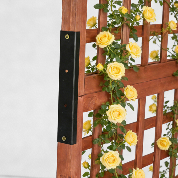 63*30*127CM 红棕色 万向轮种植花架 杉木 木种植-12