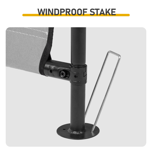 4*4*3.3FT 黑色铁管 PVC涂层涤纶篷布防水防紫外 深灰色 宠物帐篷 篷布底部车缝 顶部魔术贴-11