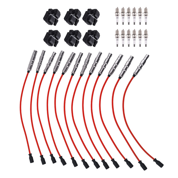 Ignition Coil Spark Plug Wire Kit UF359 fit for Mercedes ML350 S350 C300 Models-6