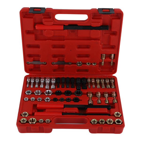 56pcs Thread Restorer Kit Rethread Repair Tool Unc Unf & Metricthread Chaser New-1
