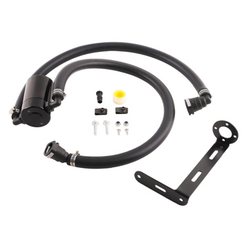 Oil Catch Can Oil Separator Fit Ford F150 2.7L 5.0L Raptor 3.5L Ecoboost Black