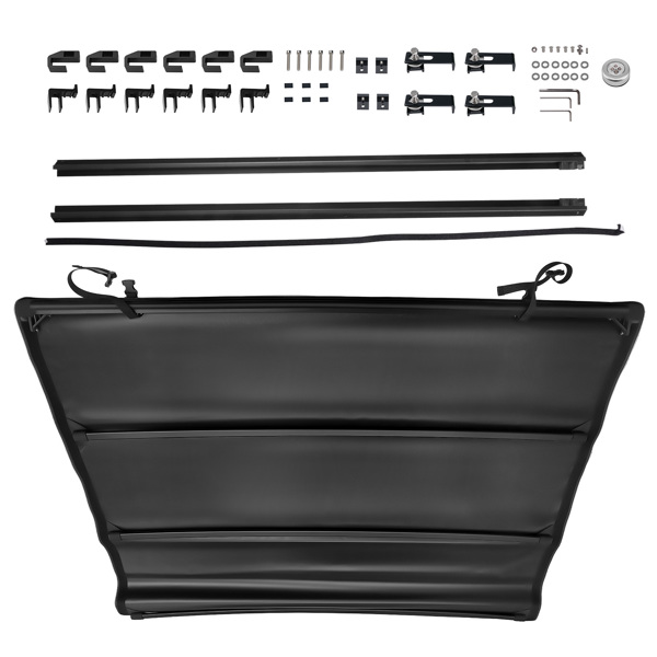 5FT Bed Soft Vinyl Roll Up Tonneau Cover fit for Nissan Frontier 2005-2025 Durable-6