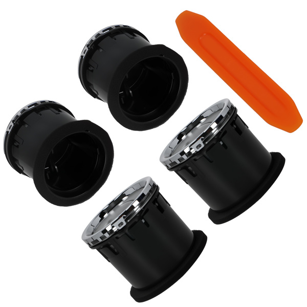4pcs Dash Air Louvre Kit fit for Ford F150 4.2L 4.6L 5.4L 04-08 8L3Z-19893-BA Chrome-6