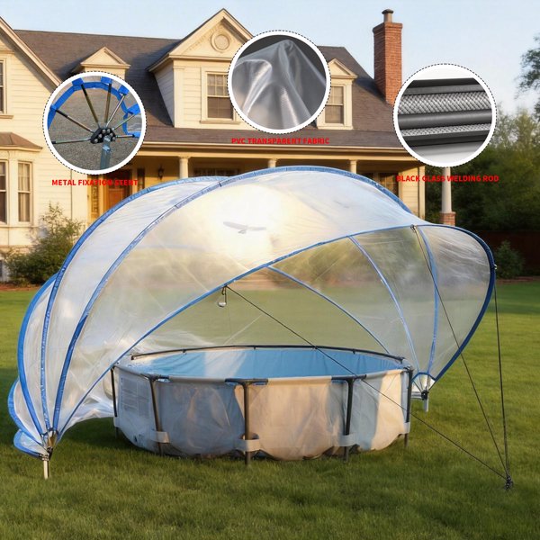 18英尺可伸缩泳池盖、PVC薄膜玻璃纤维杆泳池围栏、户外游泳池配件--不支持self-pick up且不支持指定仓库发货-5