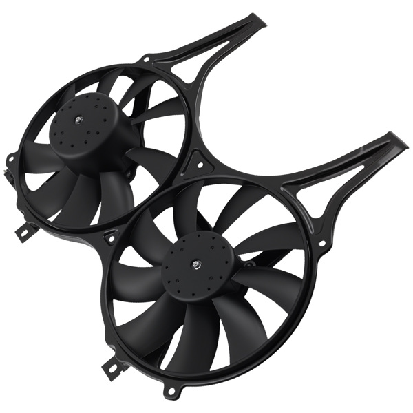 Dual Cooling Fan fit for Mercedes-Benz E420 E430 4Matic 0015003893 240W-4