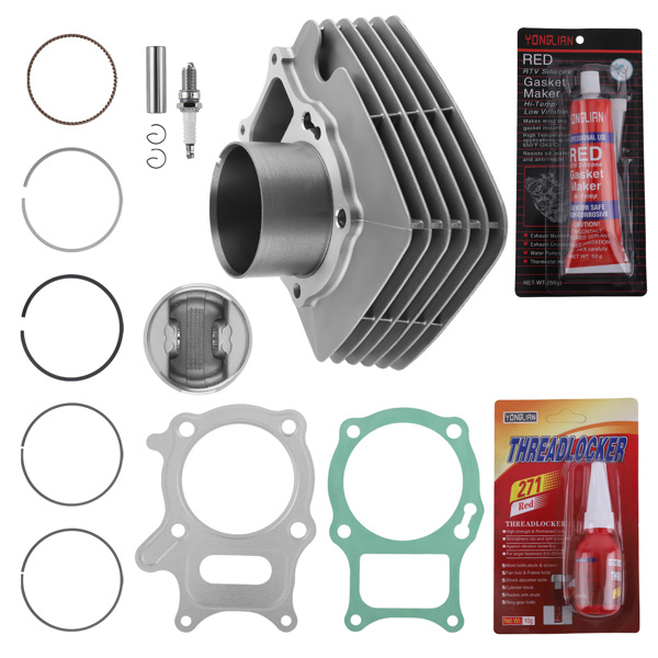 72mm Big Bore Cylinder Piston Gasket Top End Kit fit for Honda TRX250EX Recon 250-6