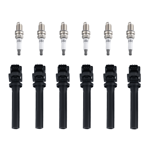 Ignition Coil Spark Plug Set fit for Suzuki XL-7 Grand Vitara 2.7L 01-06 3341077E20-6