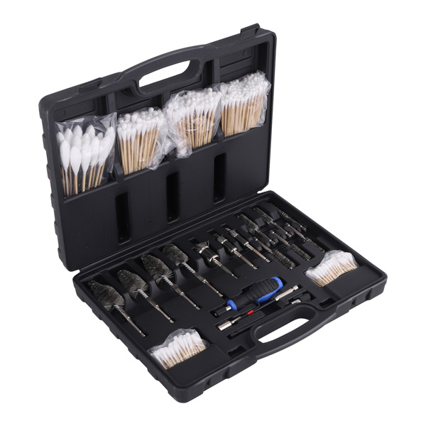 Diesel Injector Seat Brush Cleaning Kit fit for Heavy Duty Trucks Stainless Steel-4
